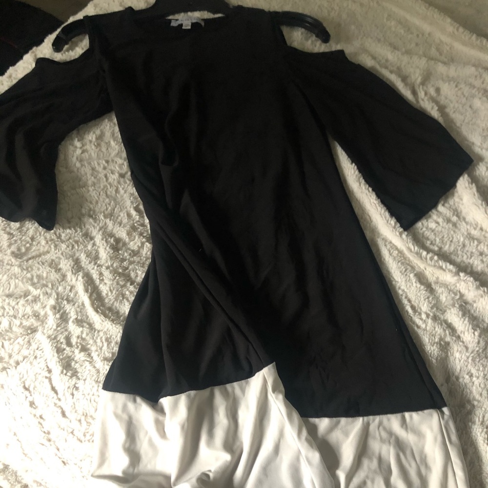 Annalee + hope S black and white dress